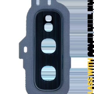 Rückkamera-Glas mit Abdeckung Blendenring für Samsung Galaxy S10E (Prism Black)
