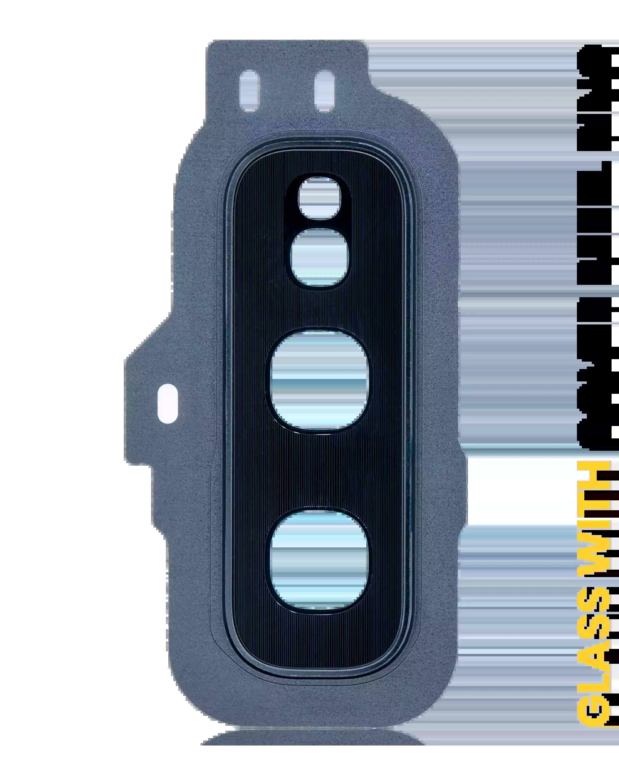 Rückkamera-Glas mit Abdeckung Blendenring für Samsung Galaxy S10E (Prism Black)
