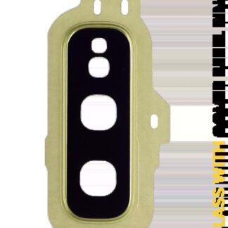 Rückkamera-Glas mit Abdeckung Blendenring für Samsung Galaxy S10E (Canary Yellow)