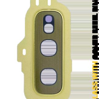 Rückkamera-Glas mit Abdeckung Blendenring für Samsung Galaxy S10E (Gold)