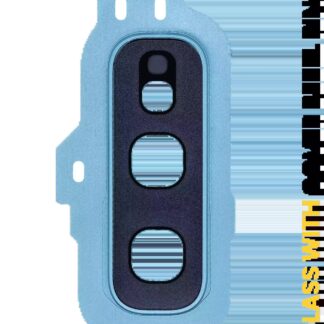 Rückkamera-Glas mit Abdeckung Blendenring für Samsung Galaxy S10E (Prism Blue)