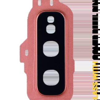 Rückkamera-Glas mit Abdeckung Blendenring für Samsung Galaxy S10E (Flamingo Pink (Rosa))