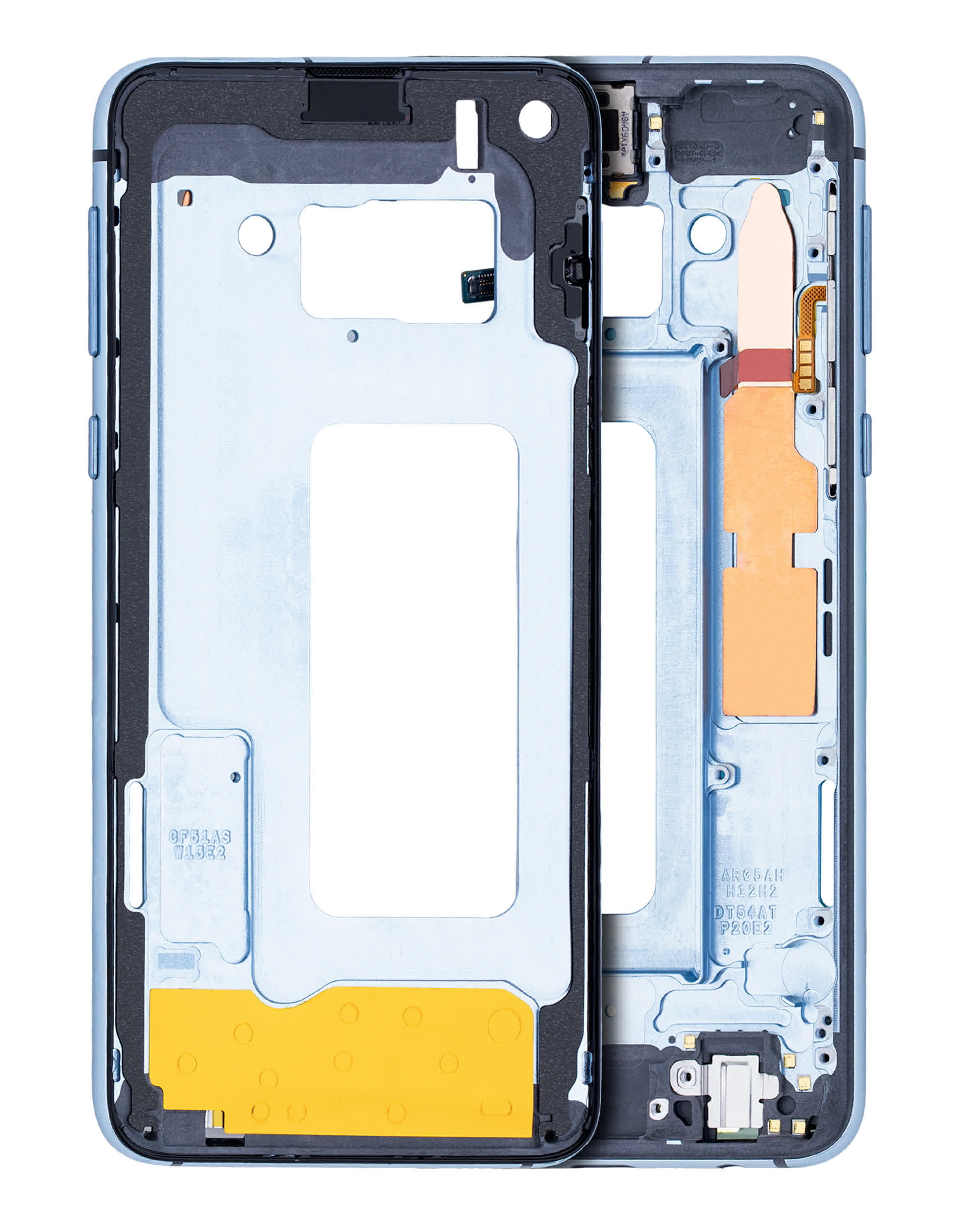Mittelrahmen für Samsung Galaxy S10E (mit Kleinteilen) (Prism Blue)
