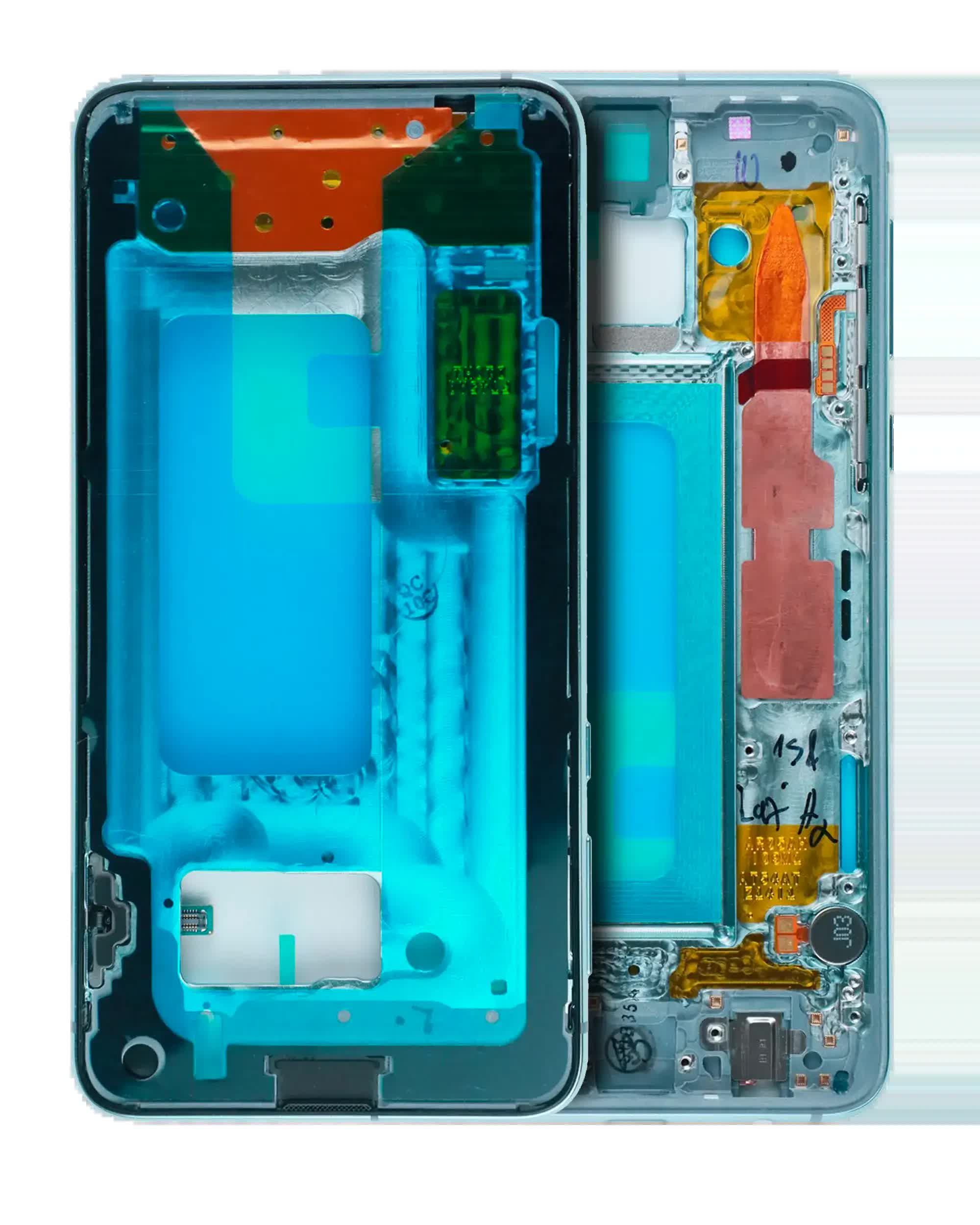 Mittelrahmen für Samsung Galaxy S10E (mit Kleinteilen) (Prism Green)