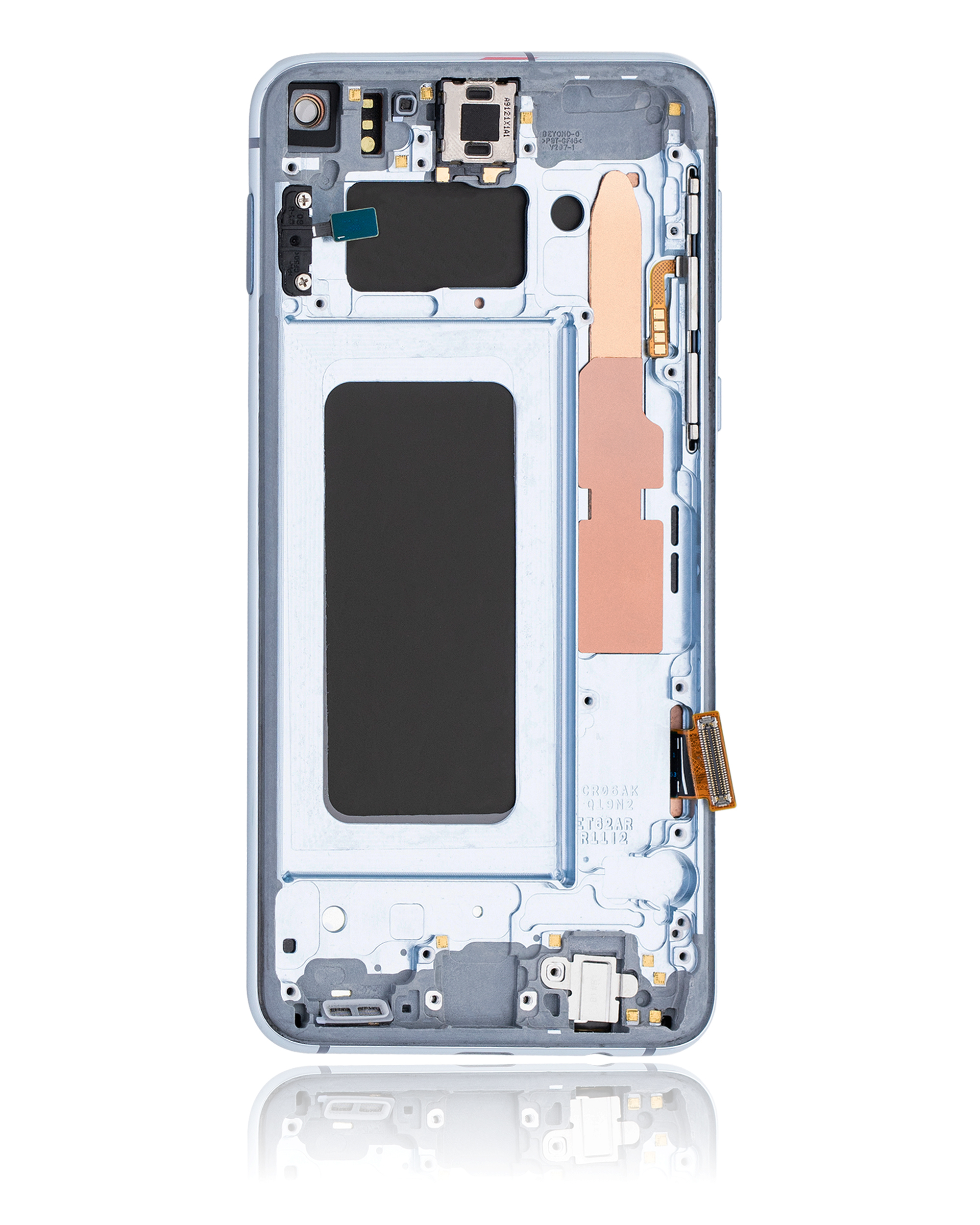 OLED Display mit Rahmen für Samsung Galaxy S10E (professionell aufgearbeitet) (Prism Blue) – Bild 3