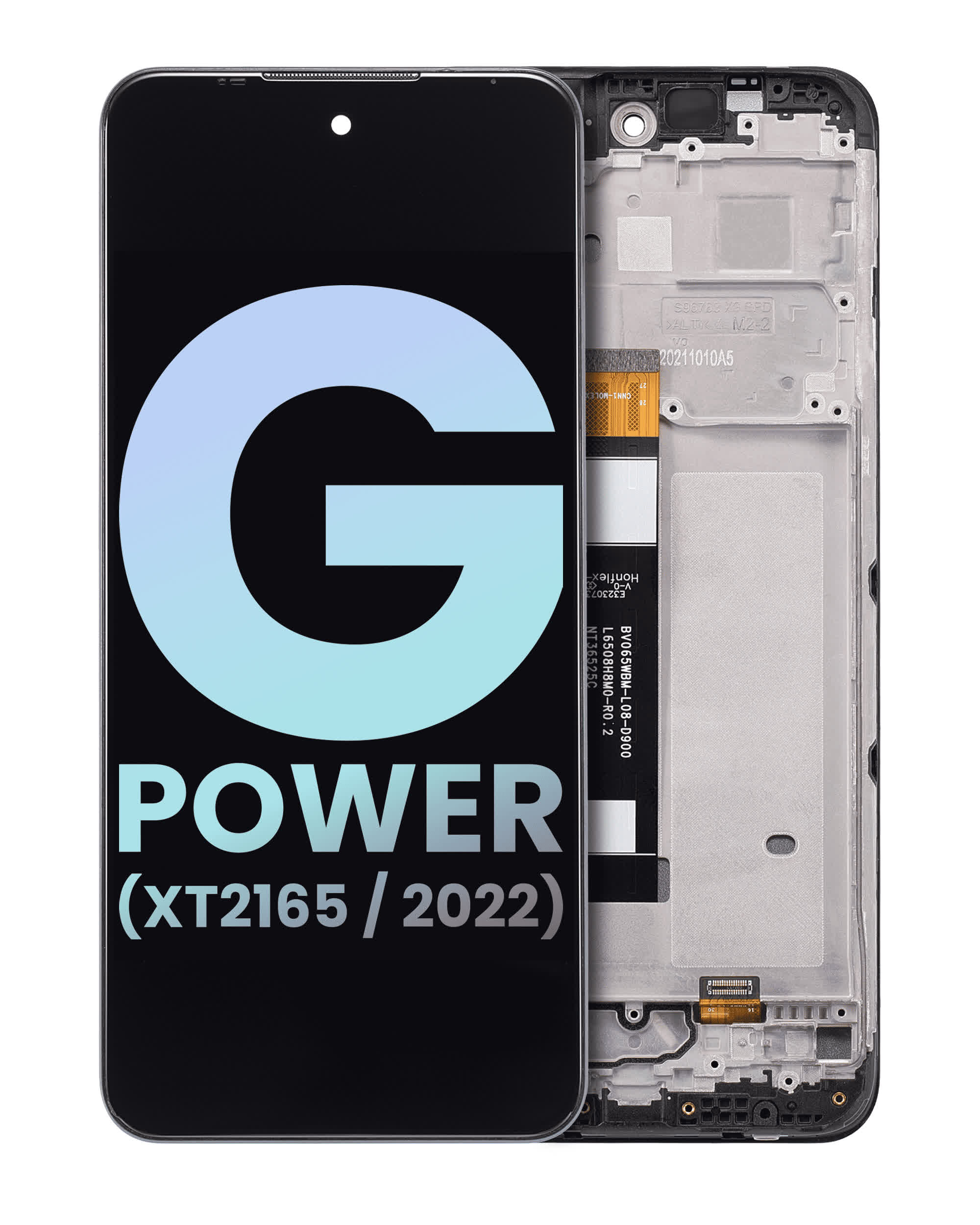 LCD Display mit Rahmen für Motorola Moto G Power (XT2165 / 2022) (Original)