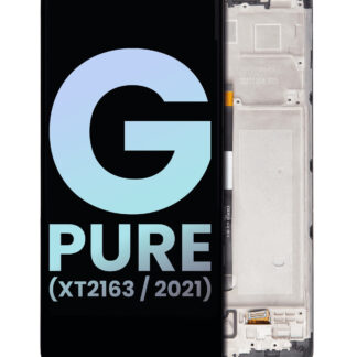 LCD Display mit Rahmen für Motorola Moto G Pure (XT2163 / 2021) (Original)