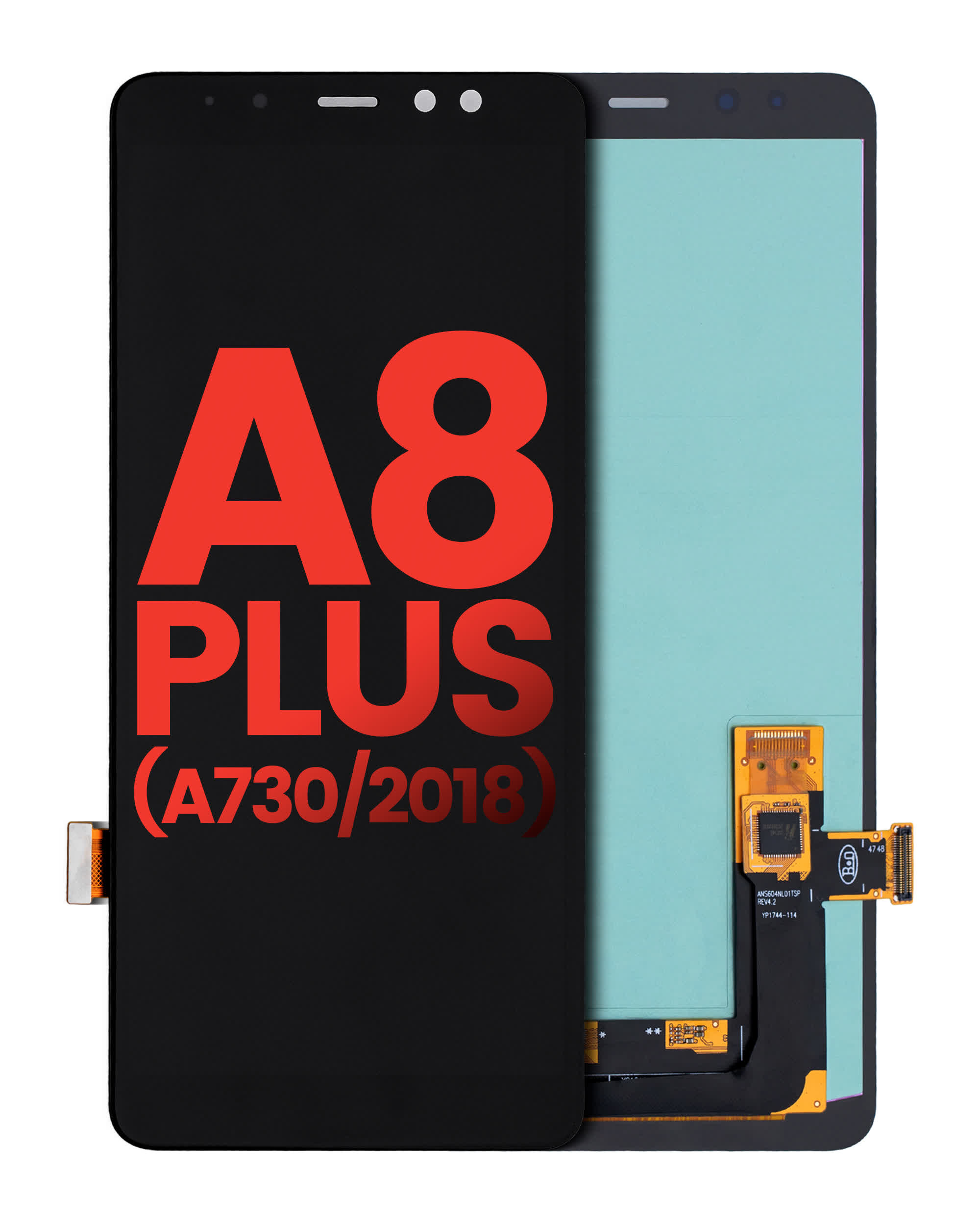 OLED Display ohne Rahmen für Samsung Galaxy A8 Plus (A730 / 2018) (Aftermarket Plus)