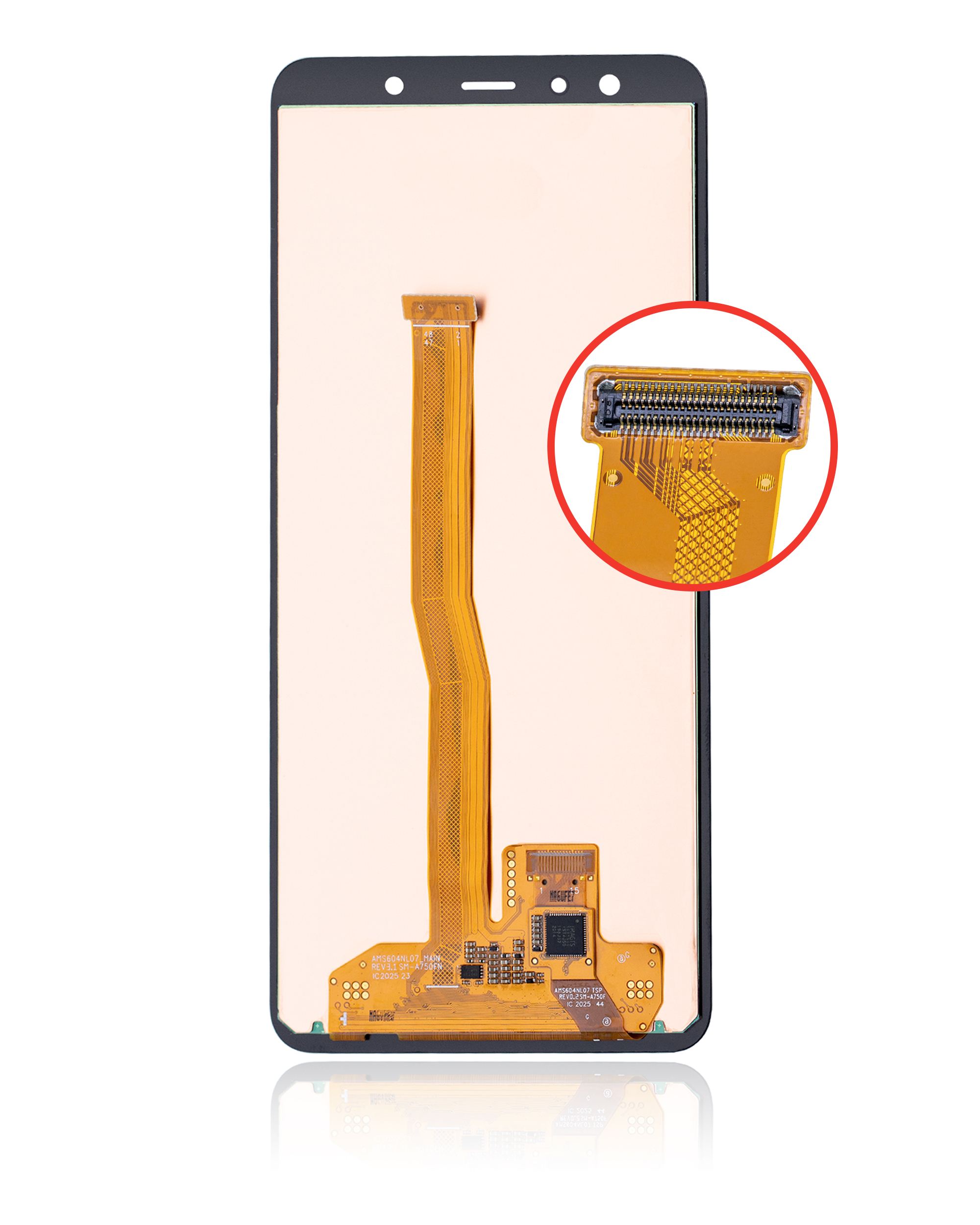 OLED Display ohne Rahmen für Samsung Galaxy A7 (A750 / 2018) (Aftermarket Plus) – Bild 3