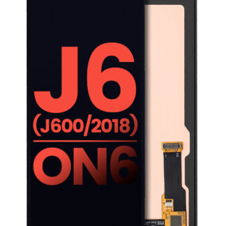OLED Display ohne Rahmen für Samsung Galaxy J6 / On6 (J600 / 2018) (Aftermarket Plus) (Black (Schwarz))