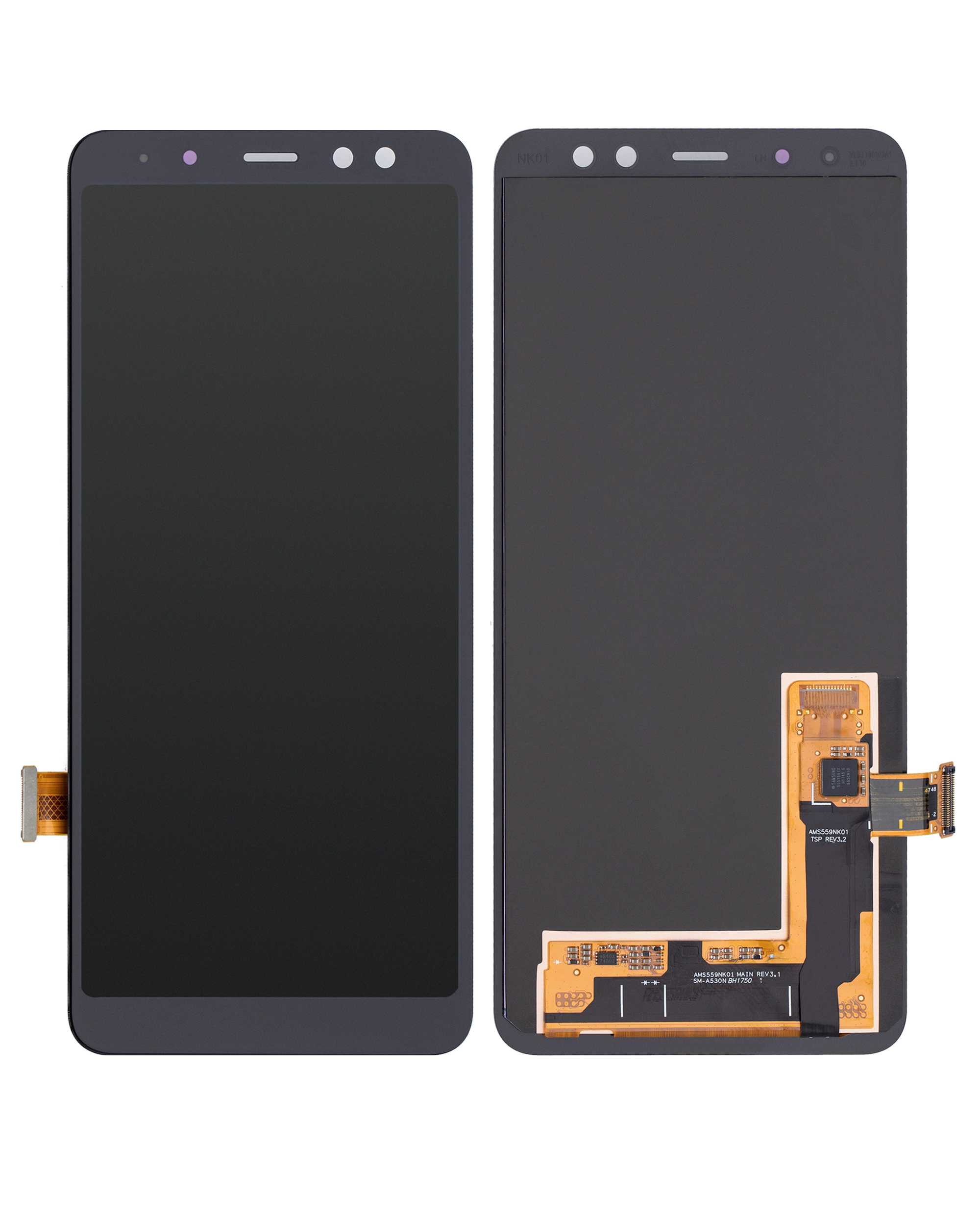 OLED Display ohne Rahmen für Samsung Galaxy A8 (A530 / 2018) (Aftermarket Plus) – Bild 2