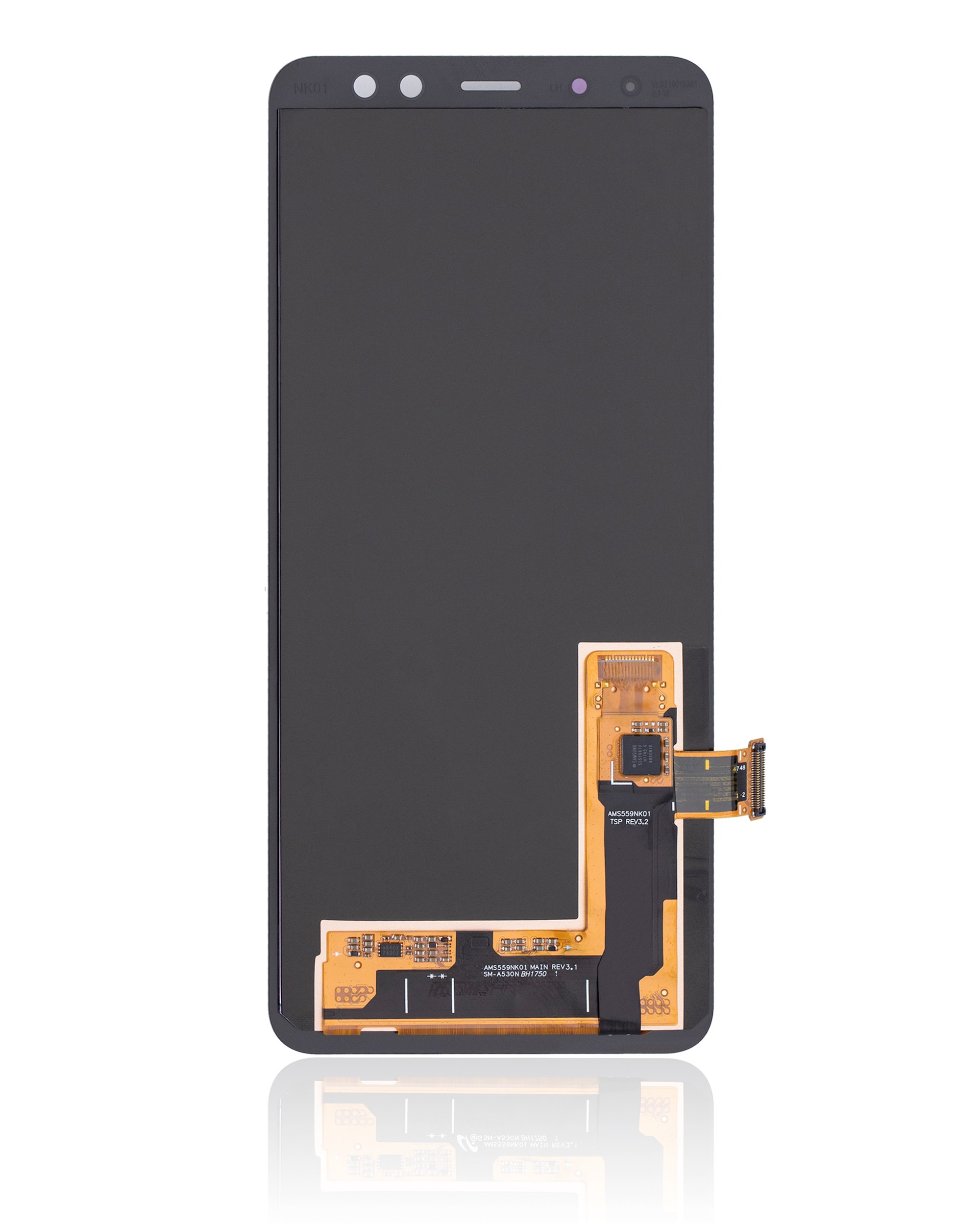 OLED Display ohne Rahmen für Samsung Galaxy A8 (A530 / 2018) (Aftermarket Plus) – Bild 3