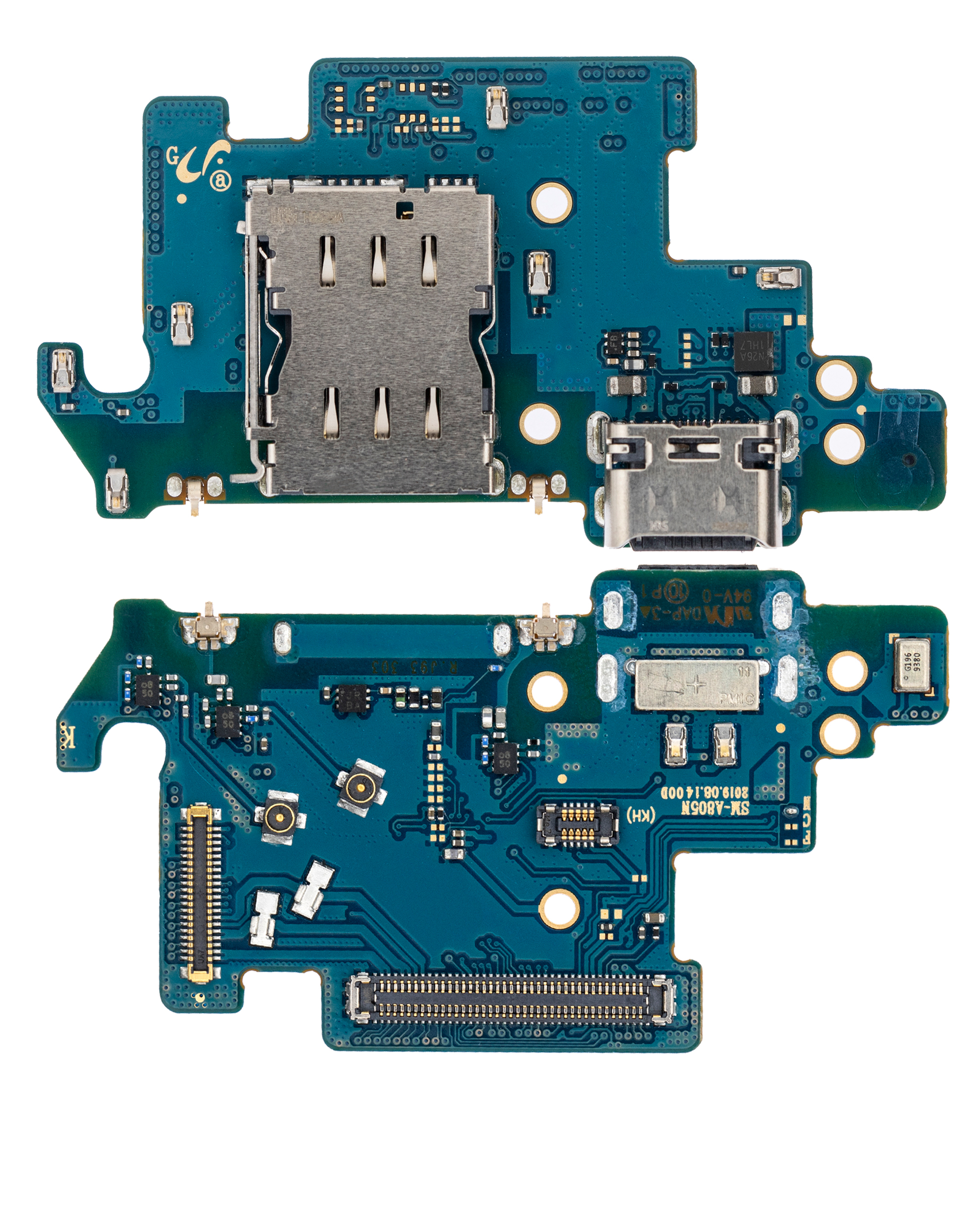 Ladebuchse mit PCB-Platine für Samsung Galaxy A80 (A805 / 2019) (Premium) – Bild 2
