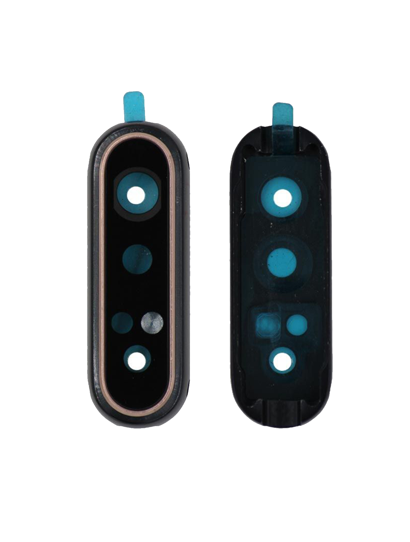 Rückkamera-Glas mit Halterung / Blende für Samsung Galaxy A80 (A805 / 2019) (Phantom Black) – Bild 3