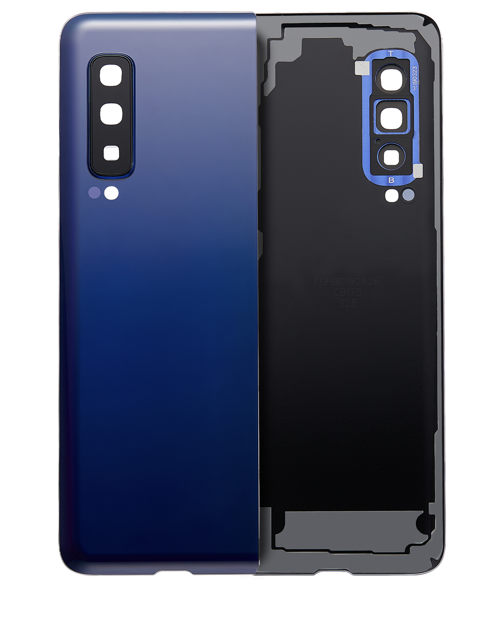 Rückdeckelglas für Samsung Galaxy A80 (A805 / 2019) (Ghost White) – Bild 4