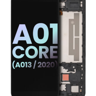 LCD Display mit Rahmen für Samsung Galaxy A01 Core (A013 / 2020) (Service Pack)