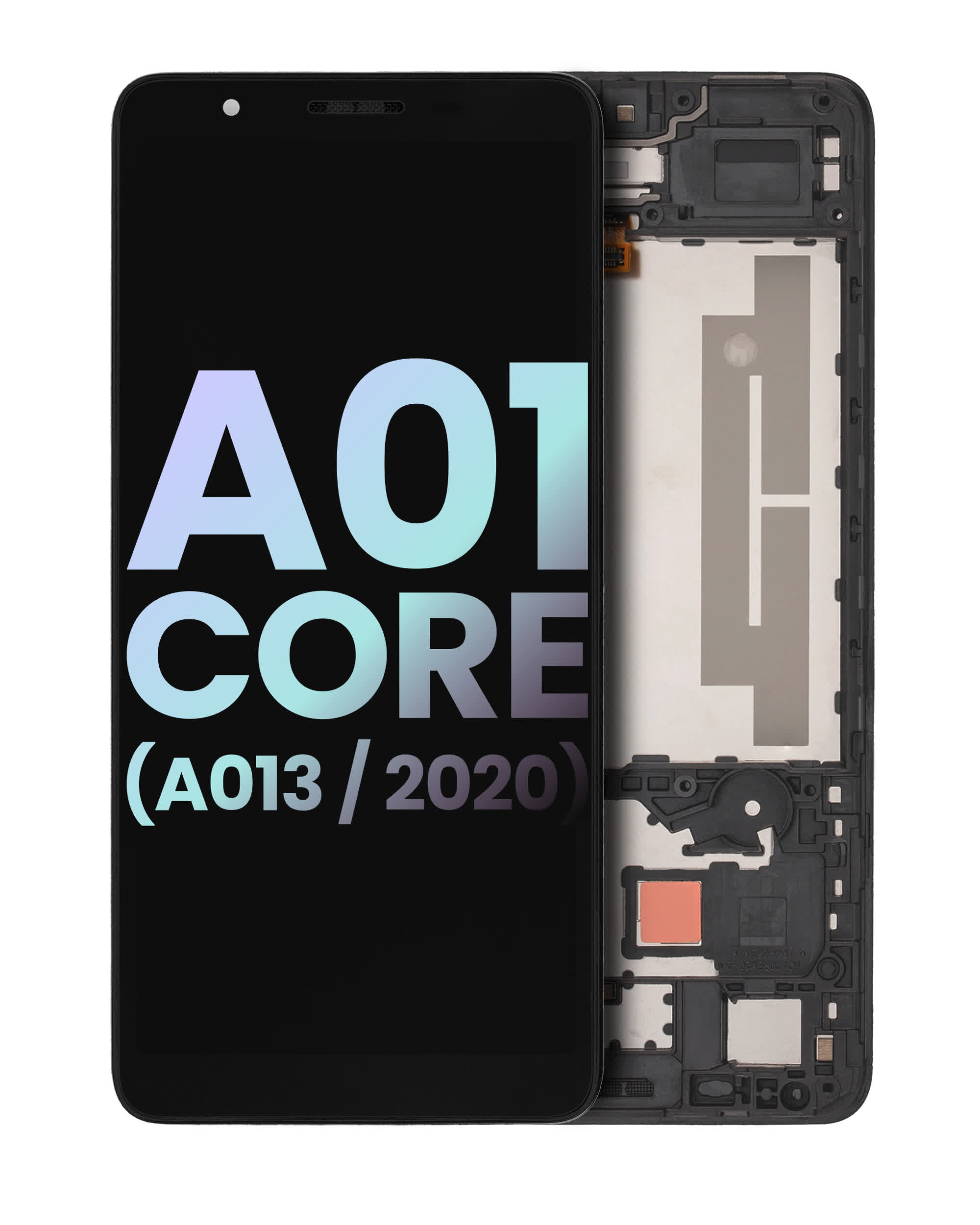LCD Display mit Rahmen für Samsung Galaxy A01 Core (A013 / 2020) (Service Pack)
