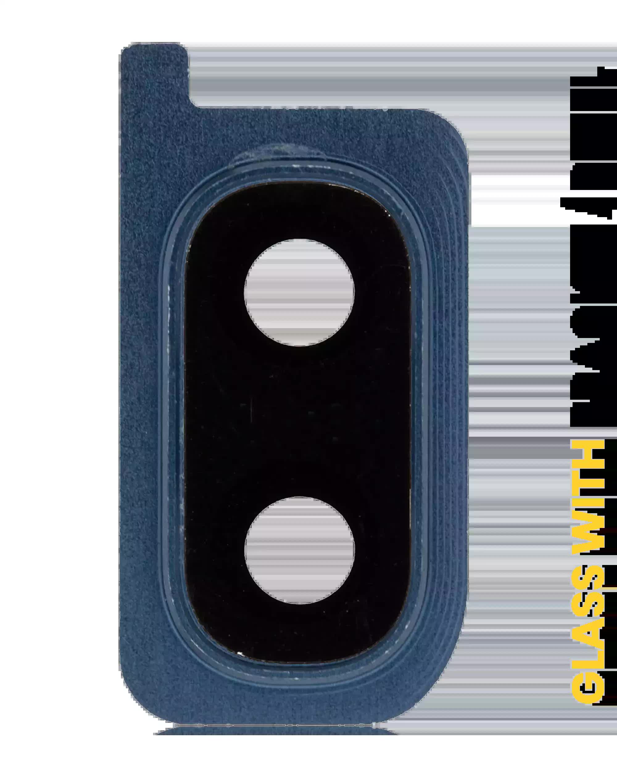 Rückkamera-Glas mit Halterung / Blende für Samsung Galaxy A20 (A205 / 2019) (Deep Blue)