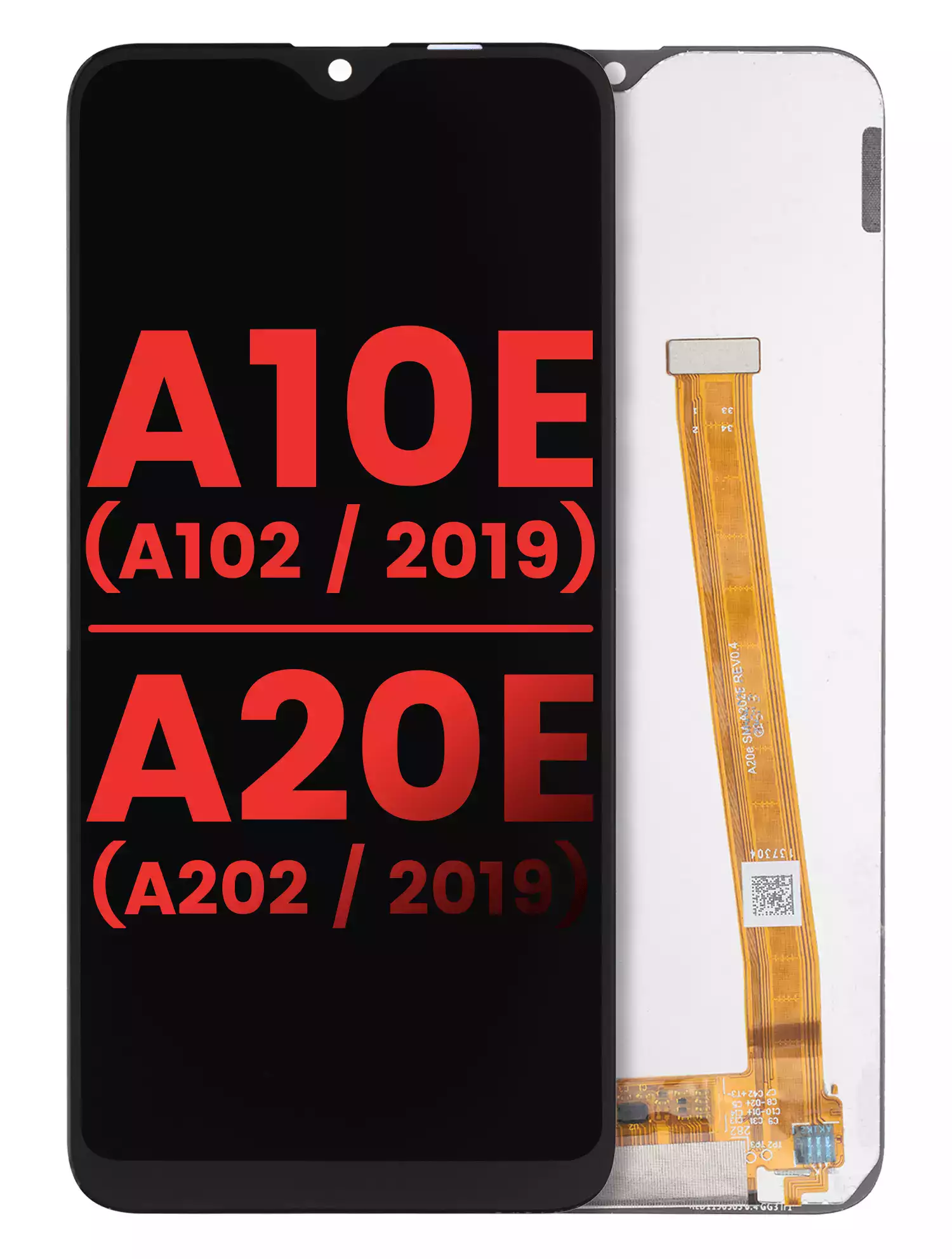 LCD Display mit Rahmen für Samsung Galaxy A20e (A202 / 2019) (Service Pack) – Bild 4