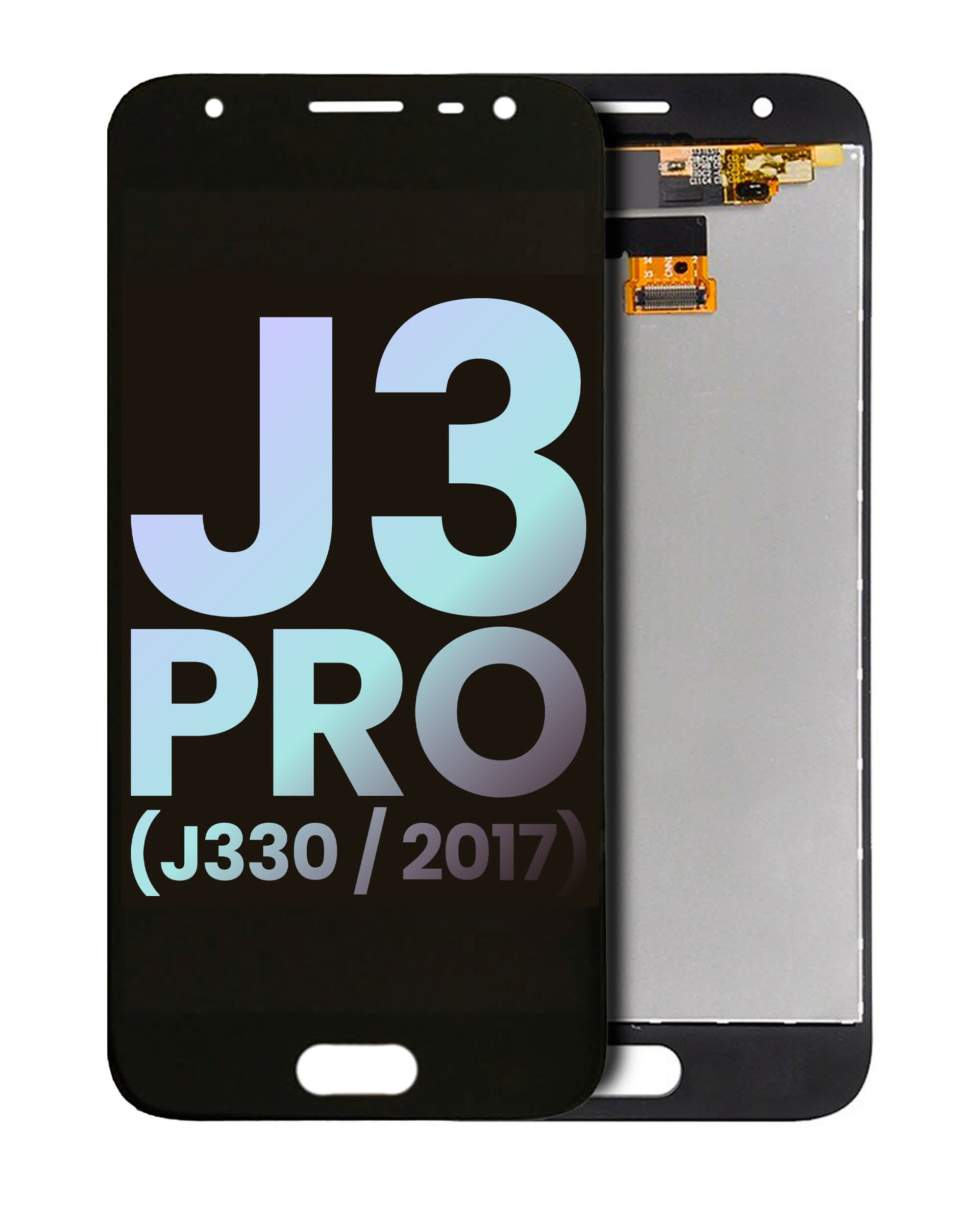 OLED Display ohne Rahmen für Samsung Galaxy J3 Pro (J330 / 2017) (Service Pack) (Black (Schwarz))