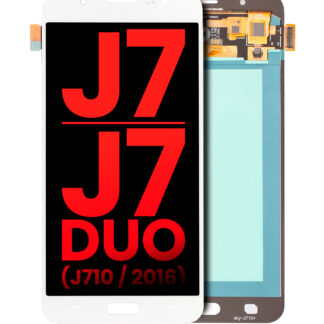 OLED Display ohne Rahmen für Samsung Galaxy J7 / J7 Duo (J710 / 2016) (Aftermarket Plus) (White (Weiß))