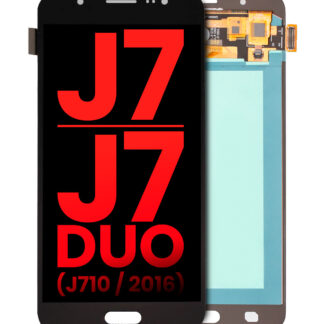 OLED Display ohne Rahmen für Samsung Galaxy J7 / J7 Duo (J710 / 2016) (Aftermarket Plus) (Black (Schwarz))