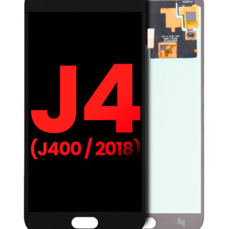 OLED Display ohne Rahmen für Samsung Galaxy J4 (J400 / 2018) (Aftermarket Plus) (Black (Schwarz))