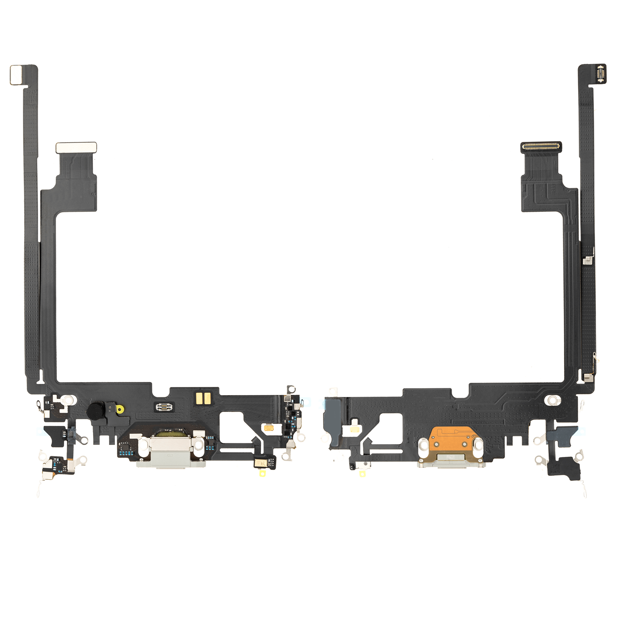 Ladebuchse Flexkabel für iPhone 12 Pro Max (ausgebautes Originalteil) (Silver (Silber)) – Bild 2