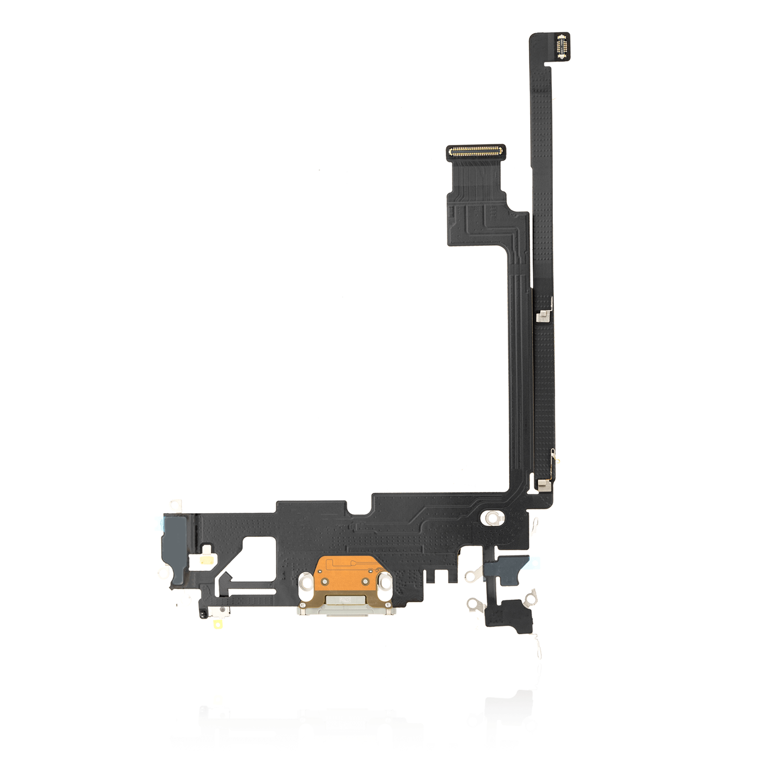 Ladebuchse Flexkabel für iPhone 12 Pro Max (ausgebautes Originalteil) (Silver (Silber)) – Bild 3