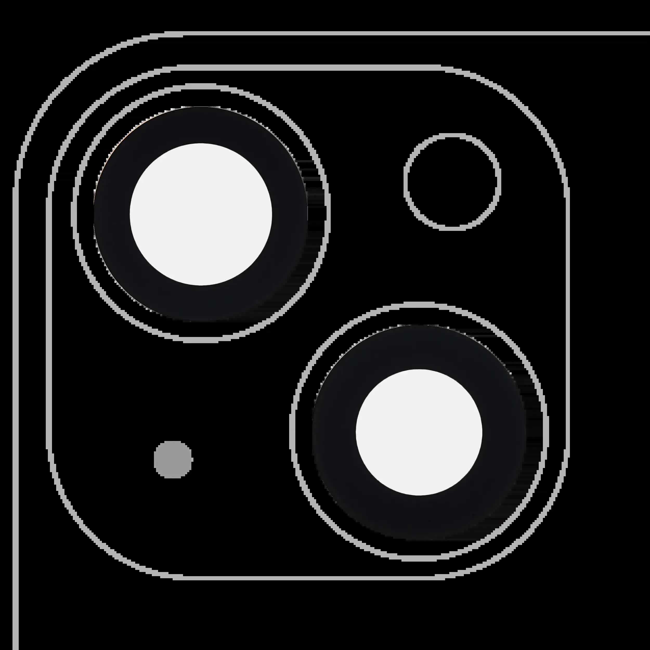 Rückkamera-Glas (nur Glas) mit Klebefolie für iPhone 13 / 13 Mini (2-teiliges Set) (Real Sapphire) (Premium) (10er-Pack)