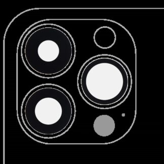Rückkamera-Glas (nur Glas) mit Klebefolie für iPhone 13 Pro / 13 Pro Max (3-teiliges Set) (Real Sapphire) (Premium) (10er-Pack)