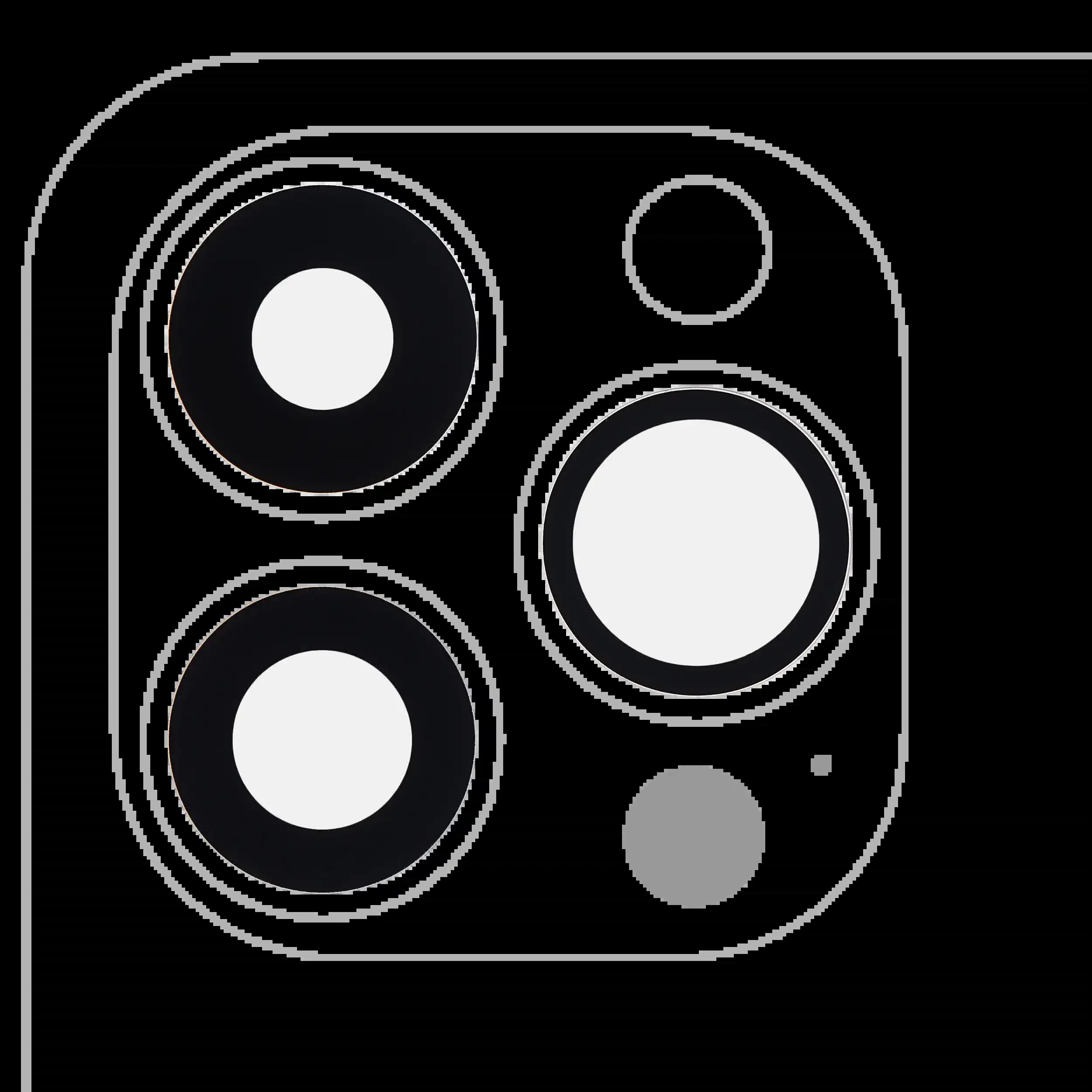 Rückkamera-Glas (nur Glas) mit Klebefolie für iPhone 13 Pro / 13 Pro Max (3-teiliges Set) (Real Sapphire) (Premium) (10er-Pack)
