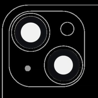Rückkamera-Glas (nur Glas) mit Klebefolie für iPhone 14 / 14 Plus (2-teiliges Set) (Real Sapphire) (Premium) (10er-Pack)