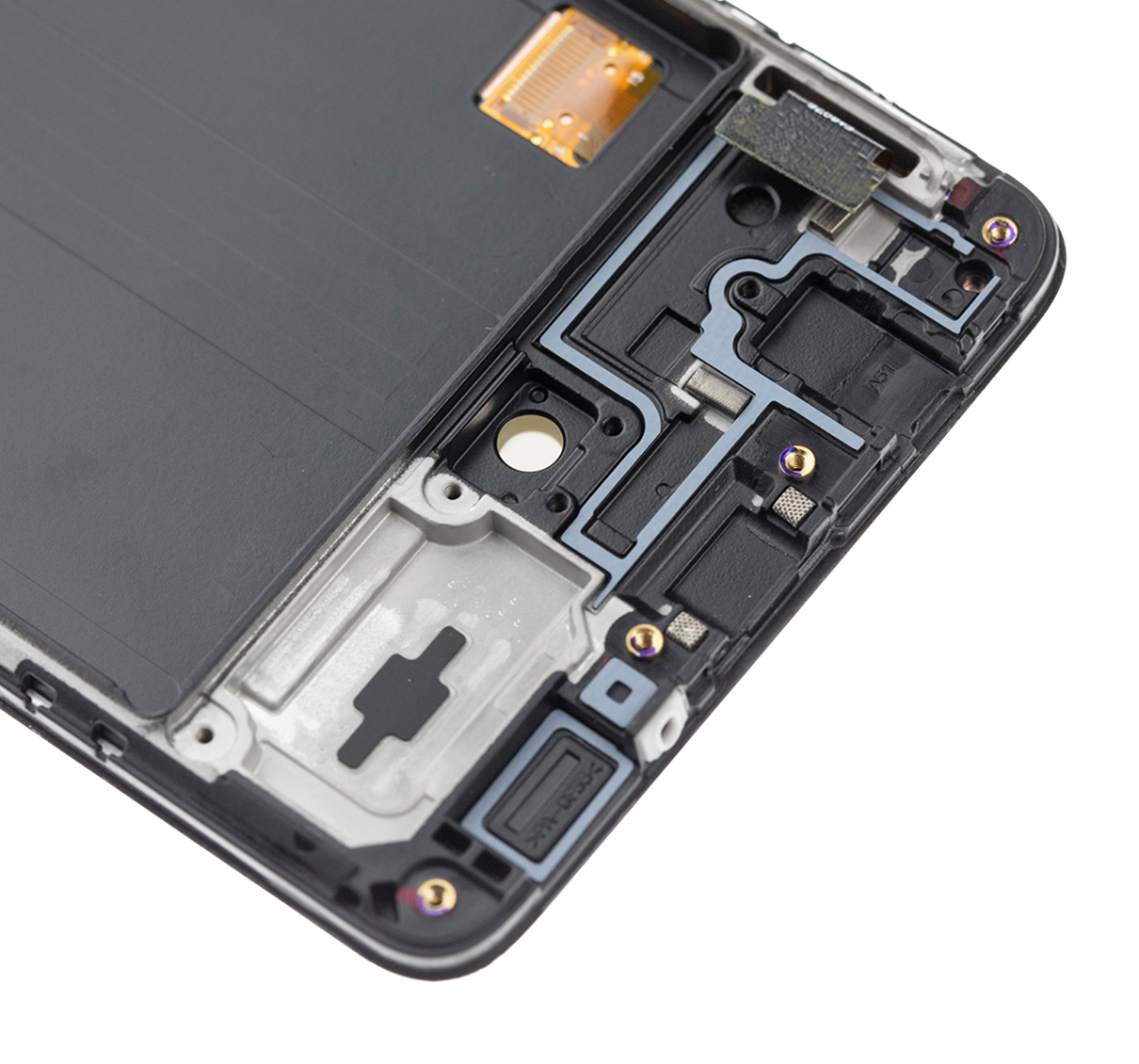 OLED Display mit Rahmen für Samsung Galaxy A51 4G (A515 / 2019) (professionell aufgearbeitet) – Bild 3