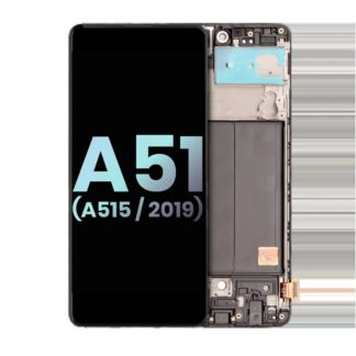 OLED Display mit Rahmen für Samsung Galaxy A51 4G (A515 / 2019) (Service Pack)
