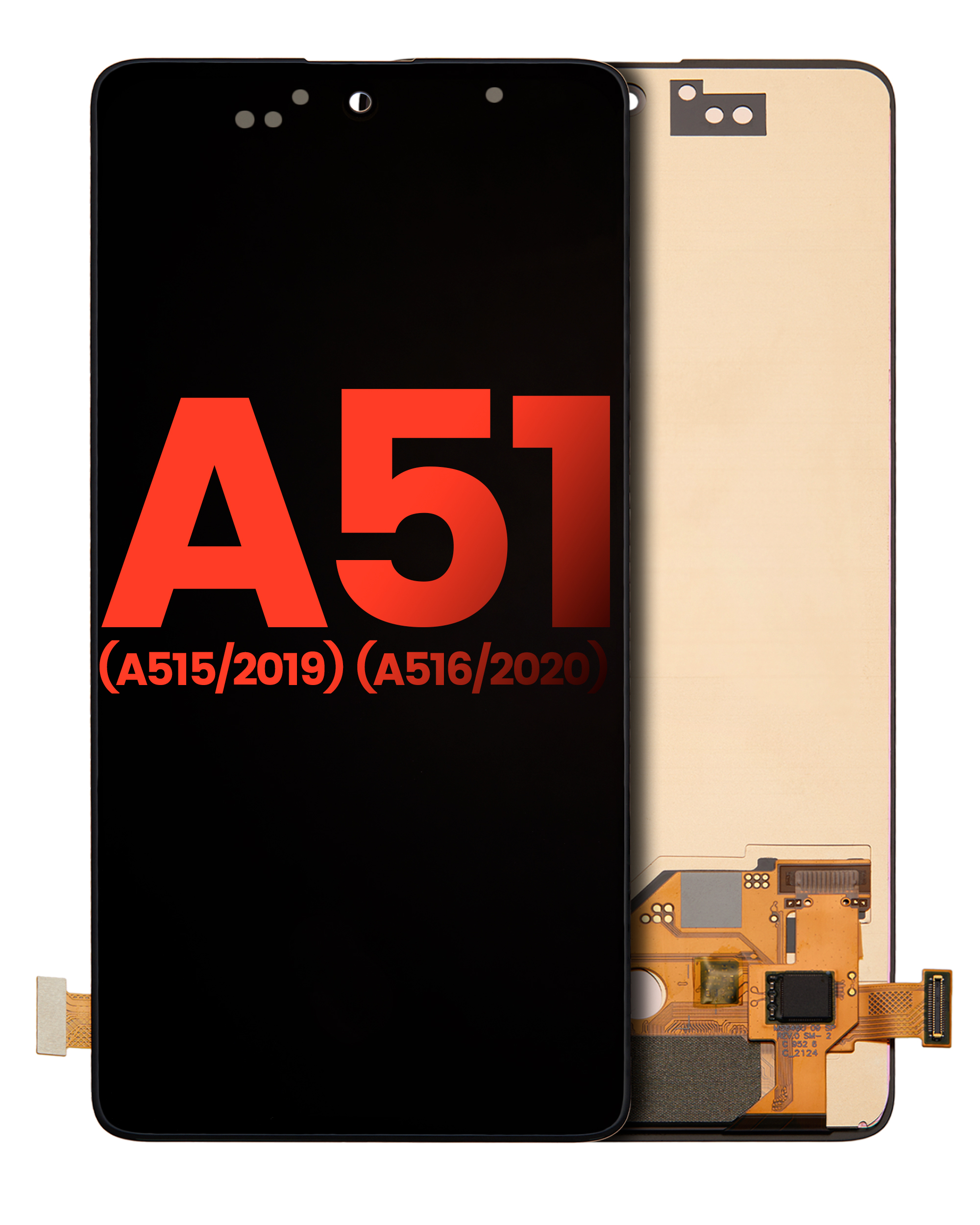 OLED Display ohne Rahmen für Samsung Galaxy A51 4G (A515 / 2019) / 5G (A516 / 2020) (6.46") (Aftermarket Plus) – Bild 2