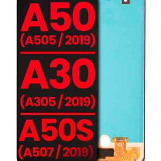 OLED Display ohne Rahmen (mit Fingerabdrucksensor) für Samsung Galaxy A50 (A505 / 2019) / A30 (A305 / 2019) / A50s (A507 / 2019) (alle Modelle) (Aft
