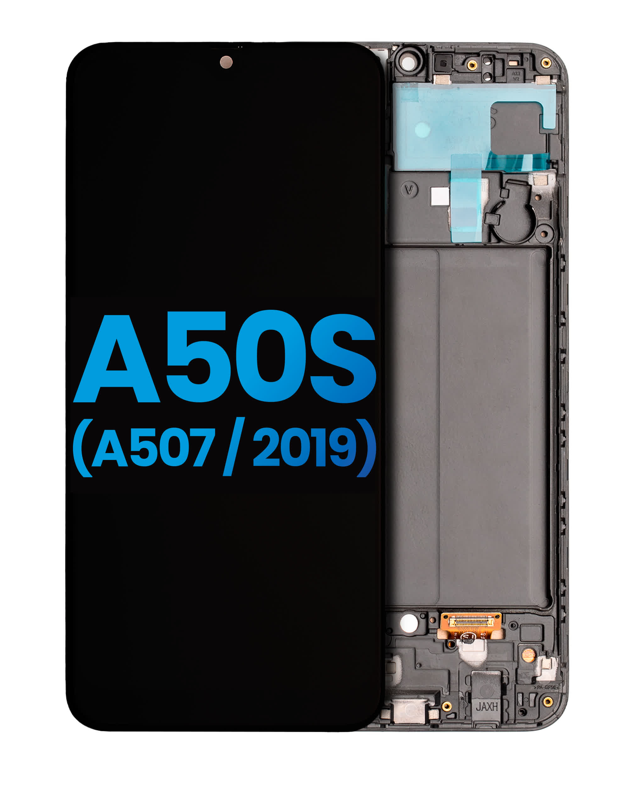 LCD Display mit Rahmen für Samsung Galaxy A50s (A507 / 2019) (Aftermarket: Incell)