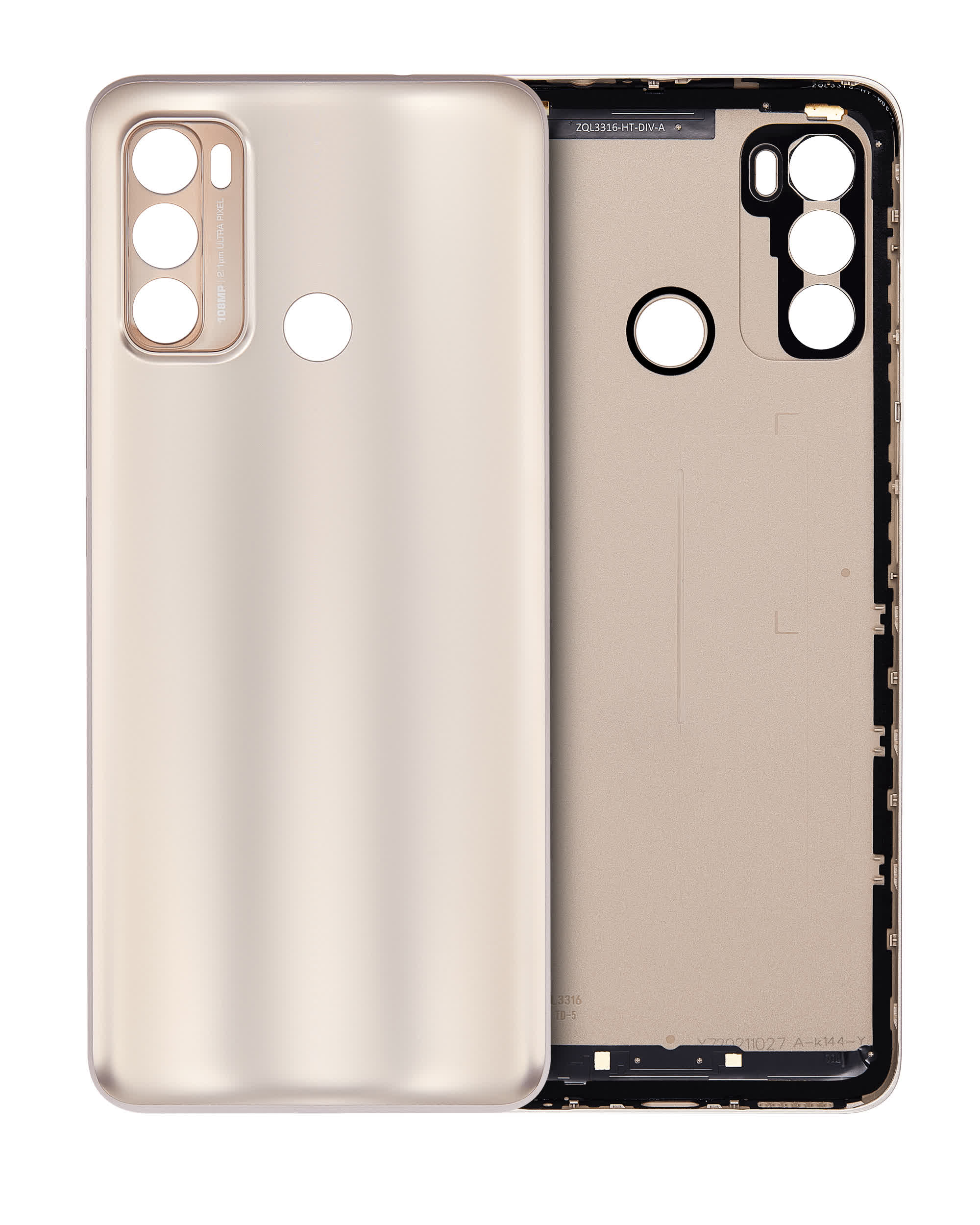Rückdeckelglas für Motorola Moto G40 Fusion (XT2147-1 / 2021) (Frosted Champagne)