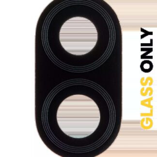 Rückkamera-Glas (nur Glas) mit Klebefolie für Motorola Moto E (XT2052 / 2020) (2-teiliges Set) (Black (Schwarz))