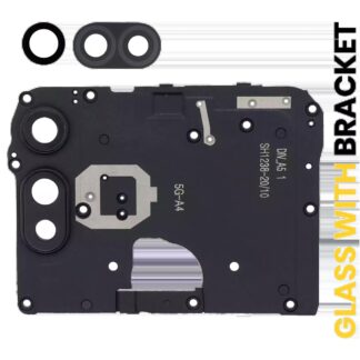 Rückkamera-Glas mit Halterung für Motorola Moto E (XT2052 / 2020) (Black (Schwarz))
