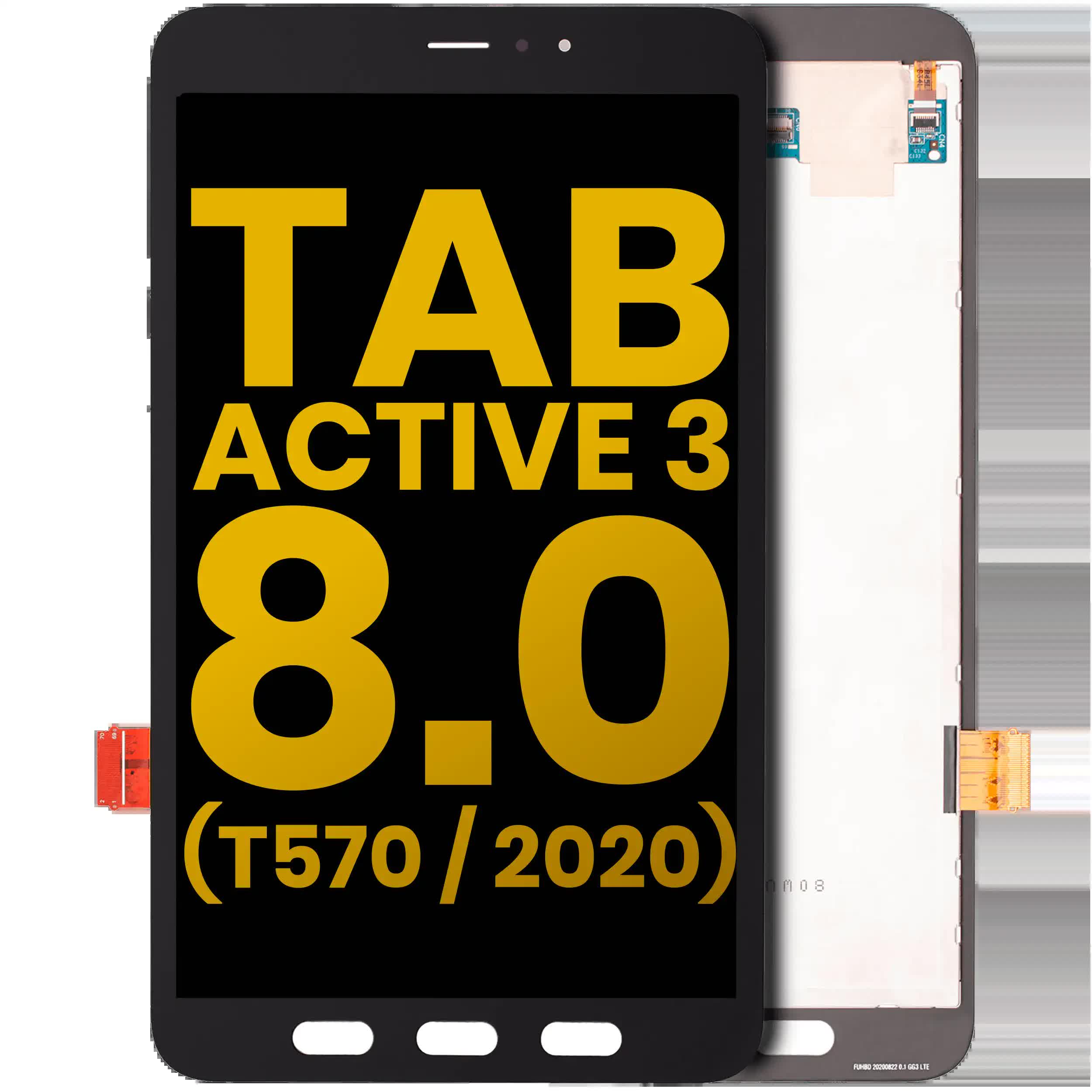 LCD Display ohne Rahmen für Samsung Galaxy Tab Active 3 8.0" (T570) (2020) (WiFi Version) (professionell aufgearbeitet)