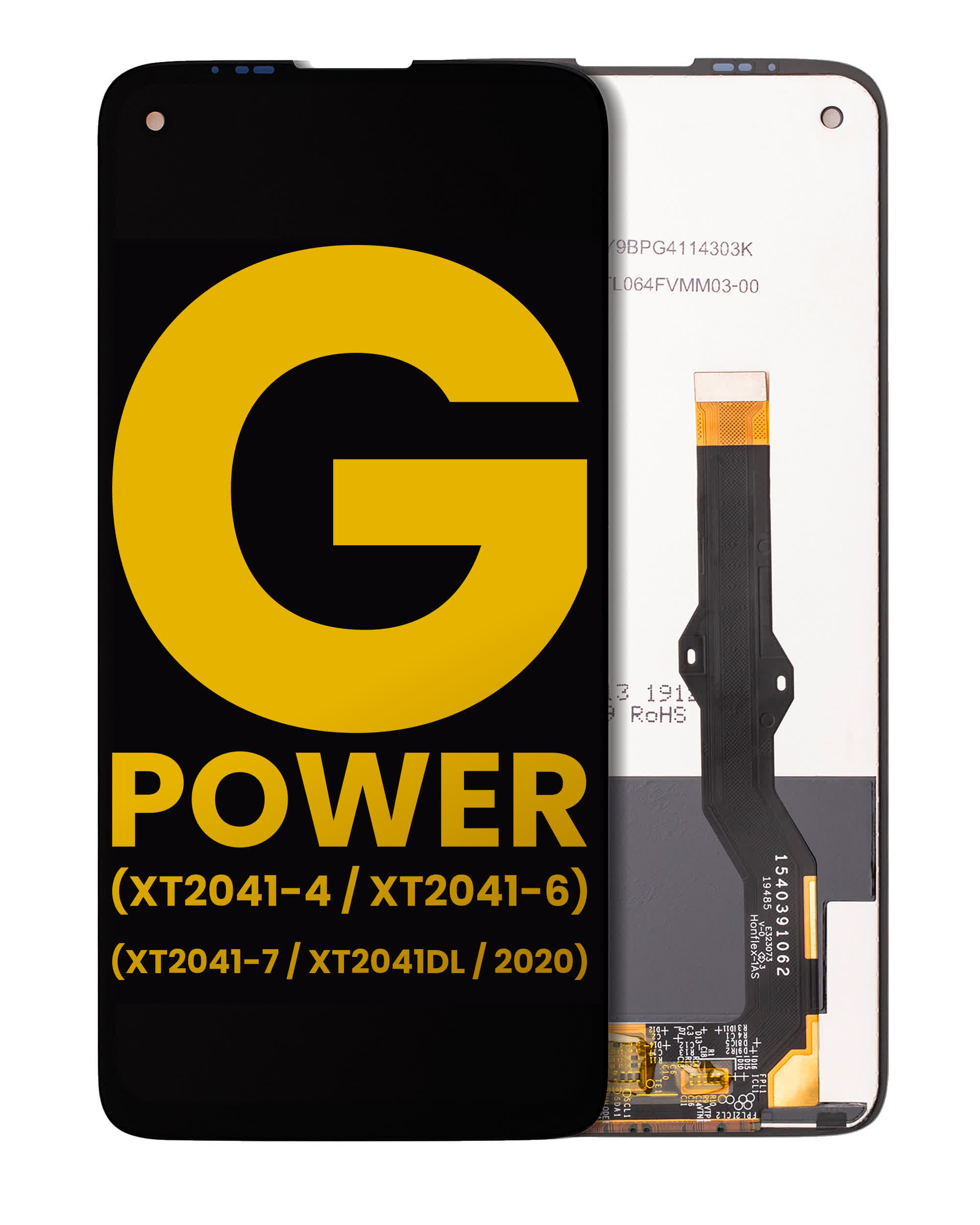 LCD Display ohne Rahmen für Motorola Moto G Power (XT2041-4 / XT2041-6 / XT2041-7 / XT2041DL / 2020) (professionell aufgearbeitet)