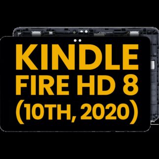 LCD Display mit Rahmen für Amazon Kindle Fire HD 8 (10th Gen, 2020) (professionell aufgearbeitet)