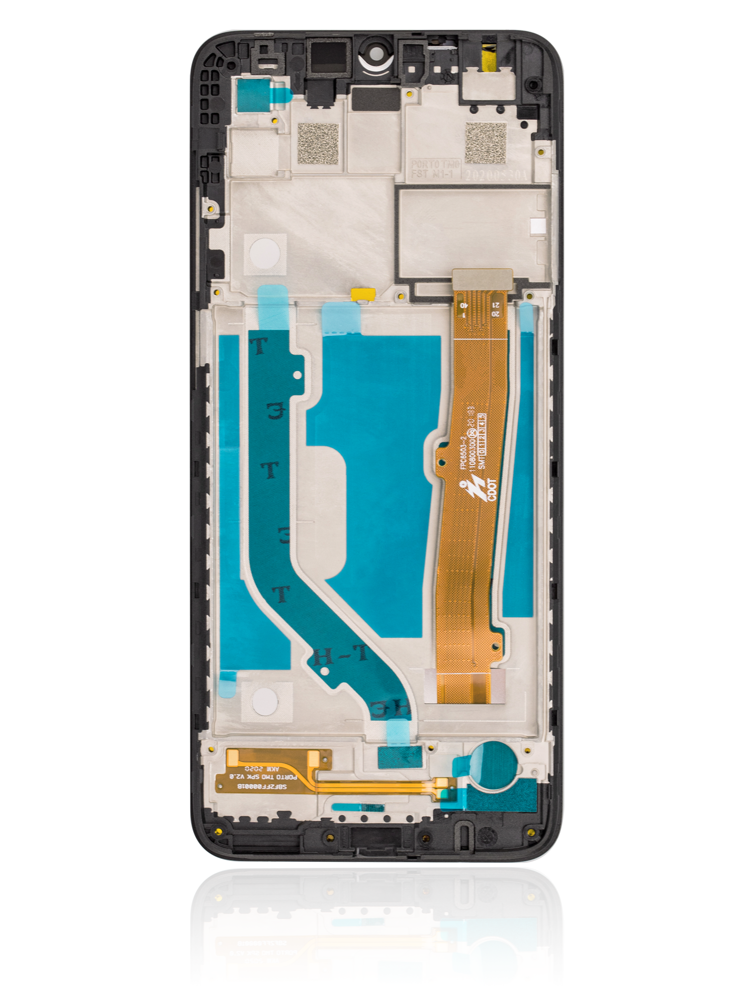 LCD Display mit Rahmen für T-Mobile Revvl 4 Plus (5062 / 2020) / Alcatel 3X (5061 / 2020) (professionell aufgearbeitet) (Black (Schwarz)) – Bild 3