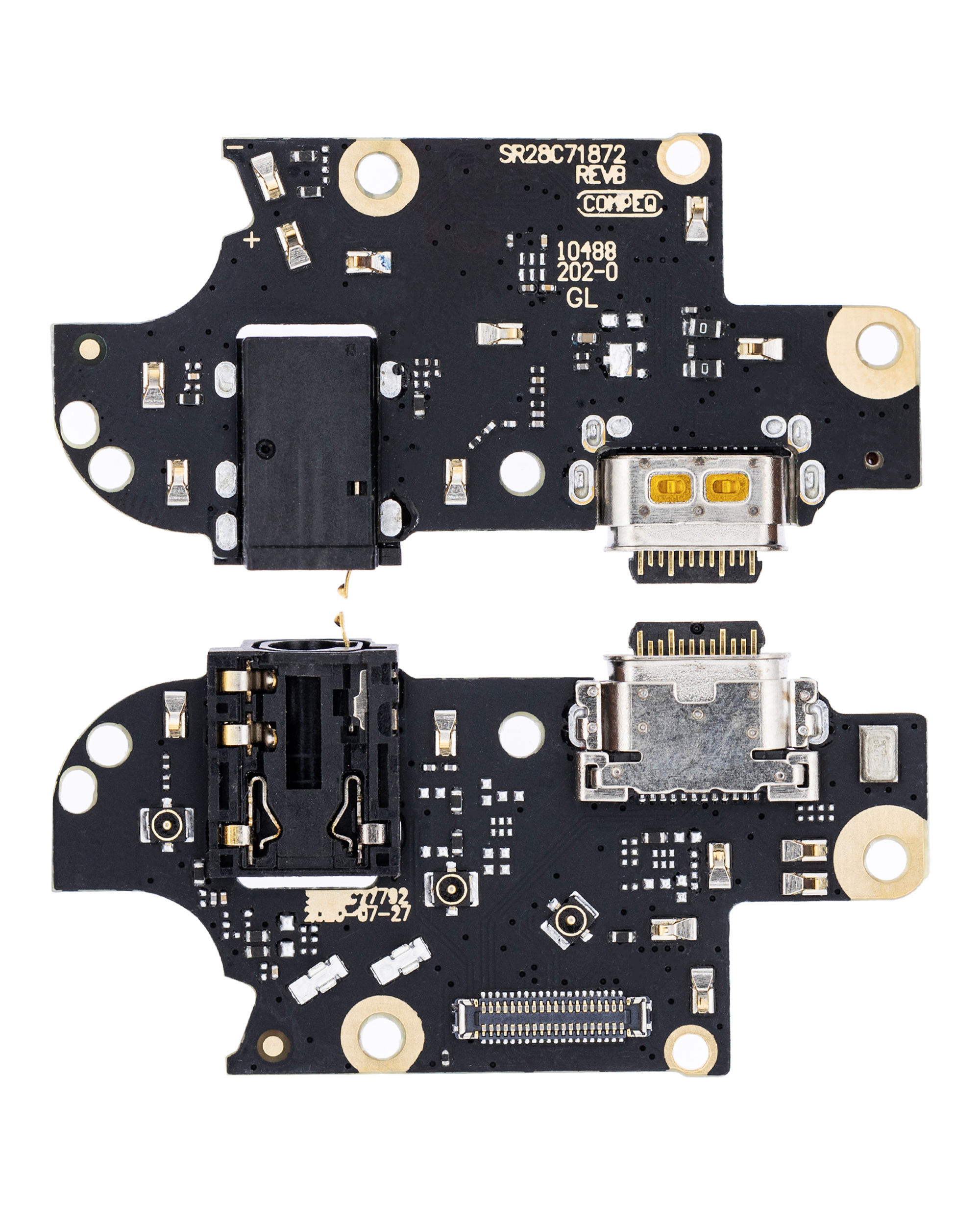Ladebuchse mit Kopfhörerbuchse für Motorola One 5G (XT2075 / 2020) (Aftermarket Plus) – Bild 2