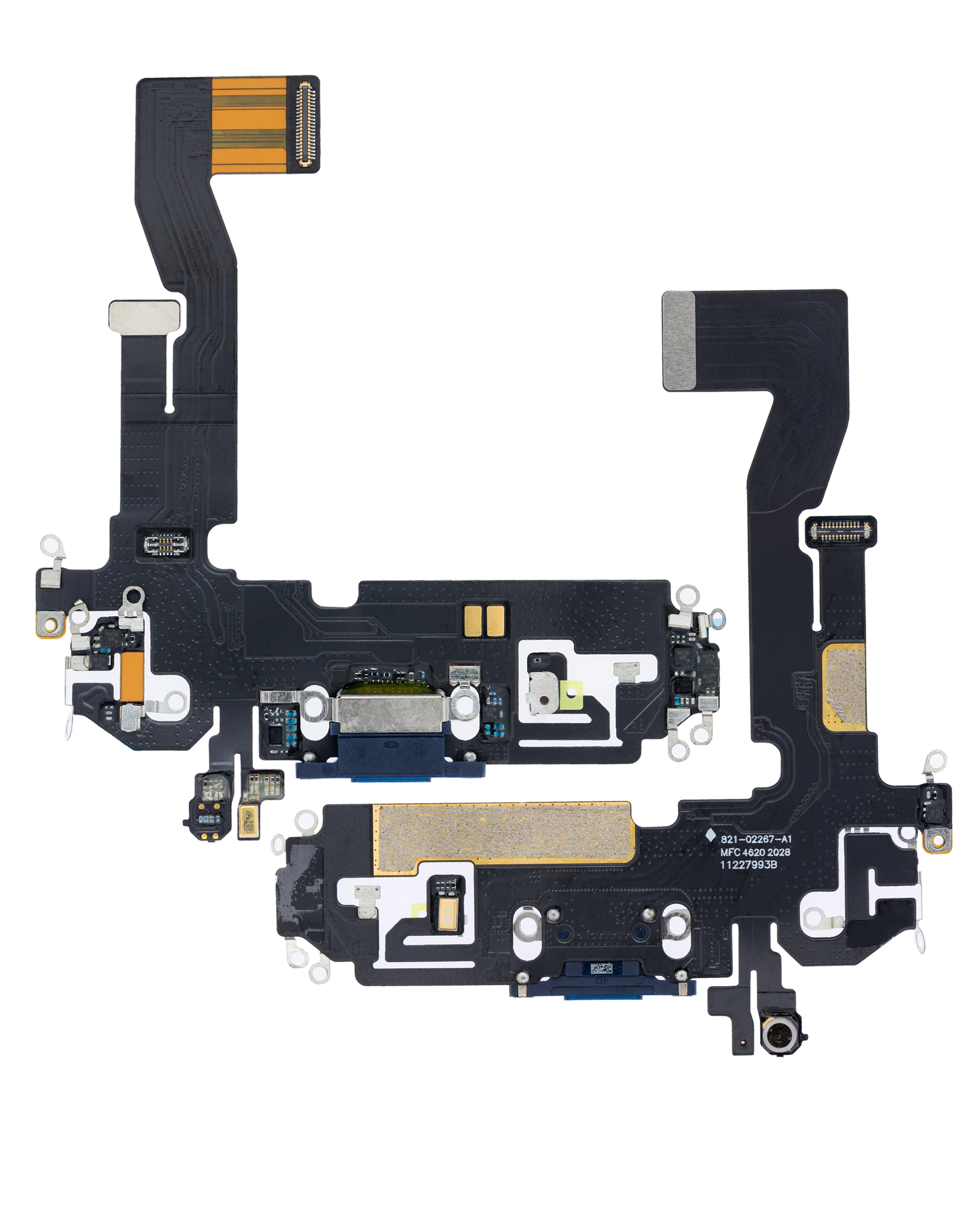 Ladebuchse Flexkabel für iPhone 12 / 12 Pro (Aftermarket Plus) (Pacific Blue) – Bild 2