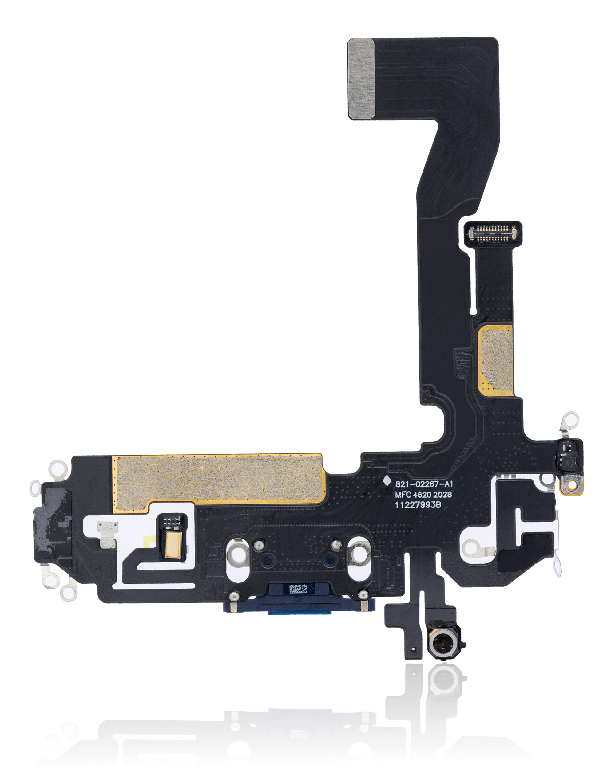 Ladebuchse Flexkabel für iPhone 12 / 12 Pro (Aftermarket Plus) (Pacific Blue) – Bild 3