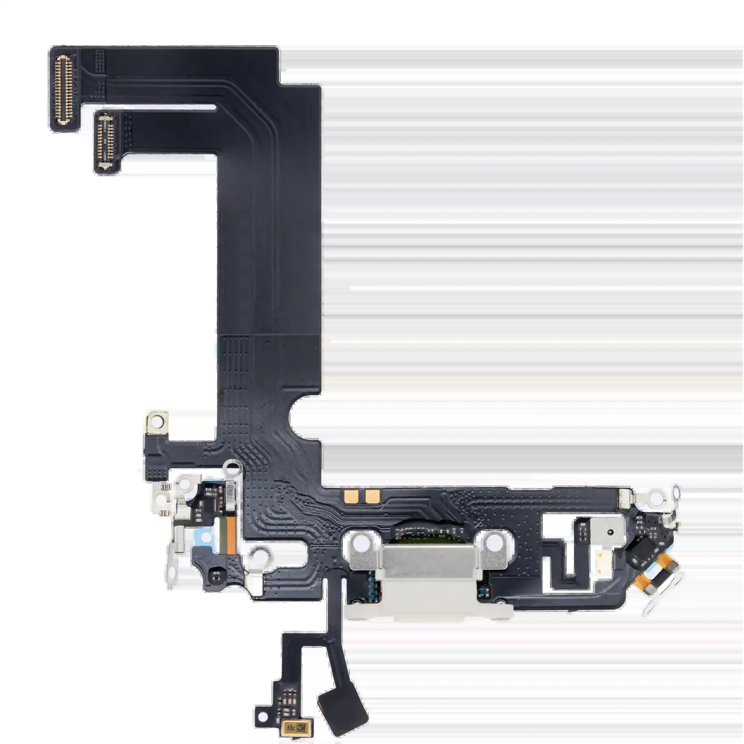 Ladebuchse Flexkabel für iPhone 12 Mini (Aftermarket Plus) (White (Weiß))