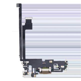 Ladebuchse Flexkabel für iPhone 12 Pro Max (Aftermarket Plus) (Gold)